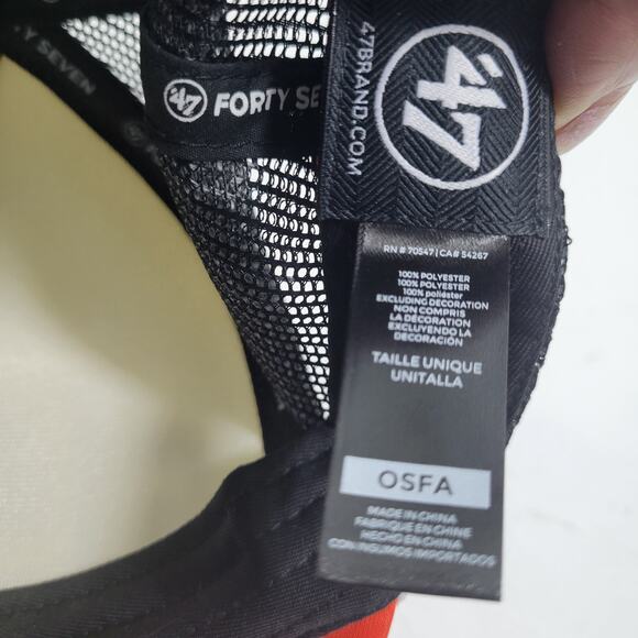 Cooperstown 47 collection San Francisco Giants Orange & Black Snapback Hat 11725 - Picture 3 of 6